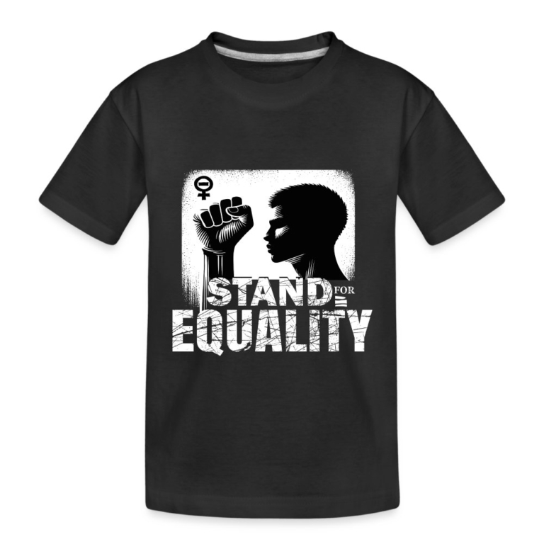 stand-for-equality-teenager-premium-bio-t-shirt-schwarz