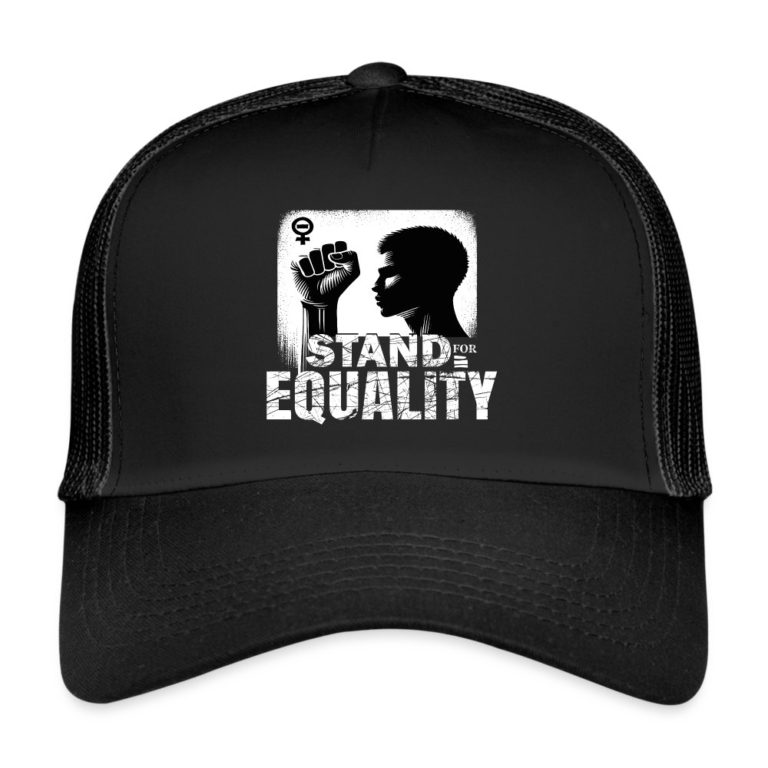 stand-for-equality-trucker-cap-schwarz-schwarz