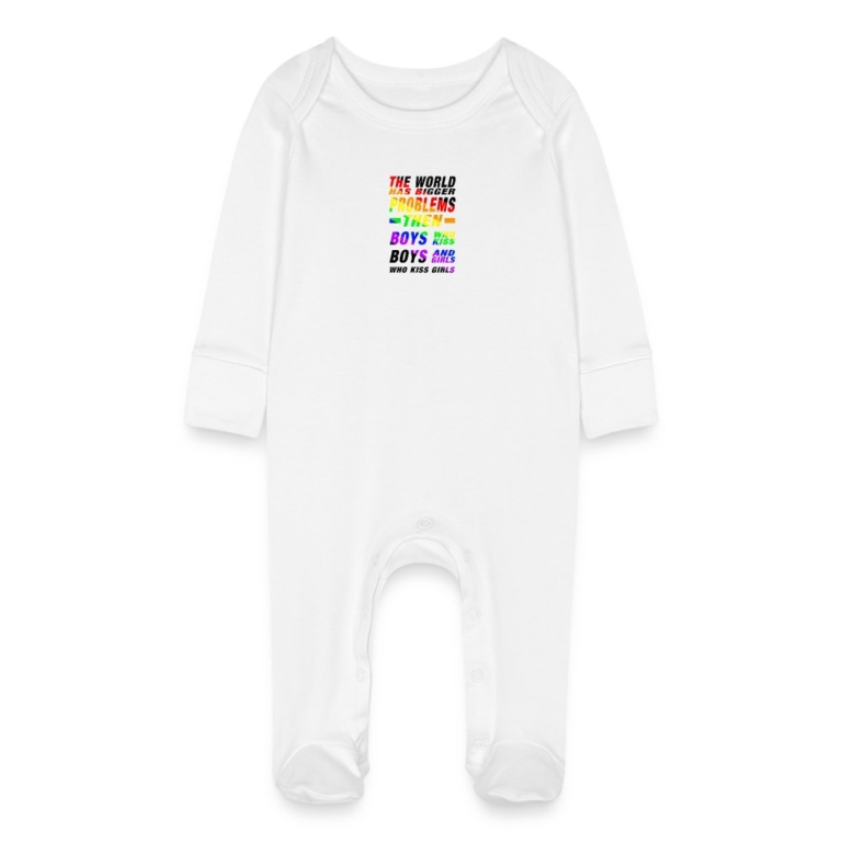 the-world-has-bigger-problems-baby-bio-schlafanzug-mit-kratzhandschuhen-weiss
