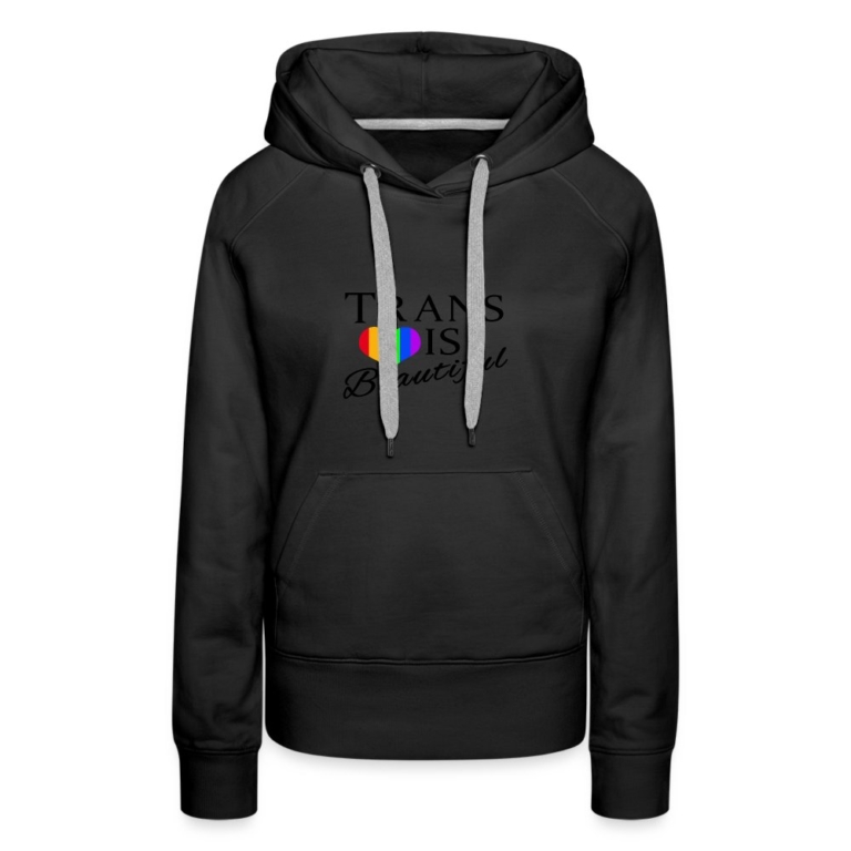 trans-is-beautiful-frauen-premium-hoodie-schwarz