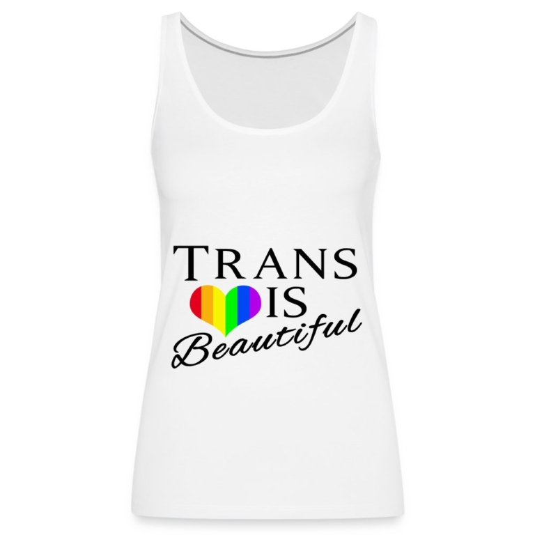 trans-is-beautiful-frauen-premium-tank-top-weiss