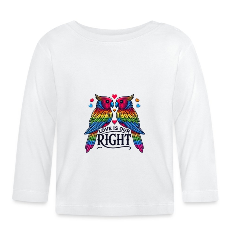 turteltauben-love-is-our-right-baby-bio-langarmshirt-weiss