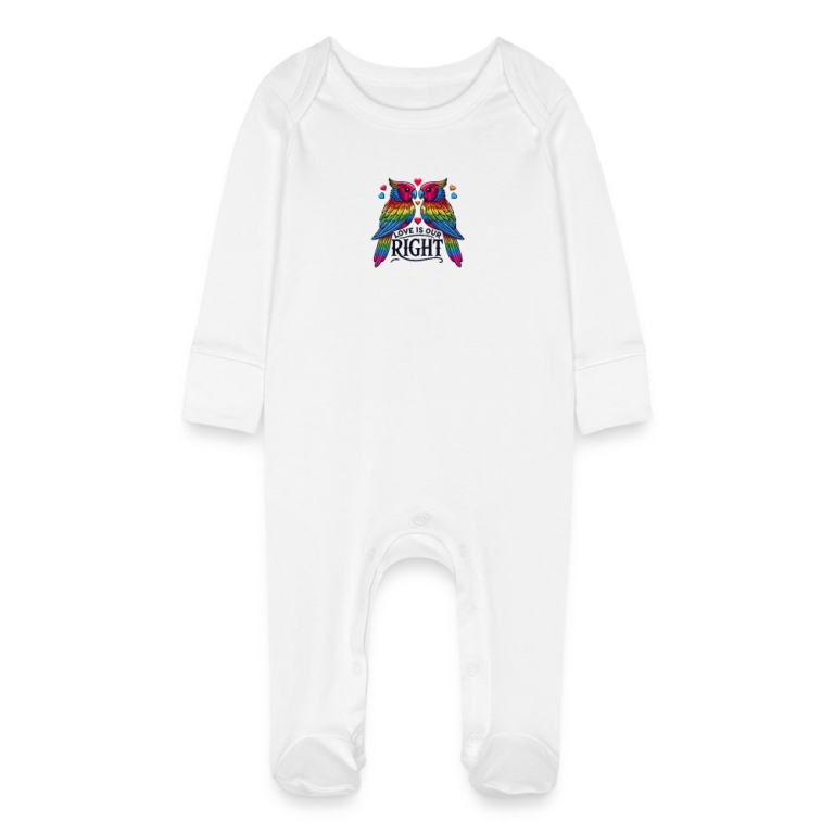 turteltauben-love-is-our-right-baby-bio-schlafanzug-mit-kratzhandschuhen-weiss