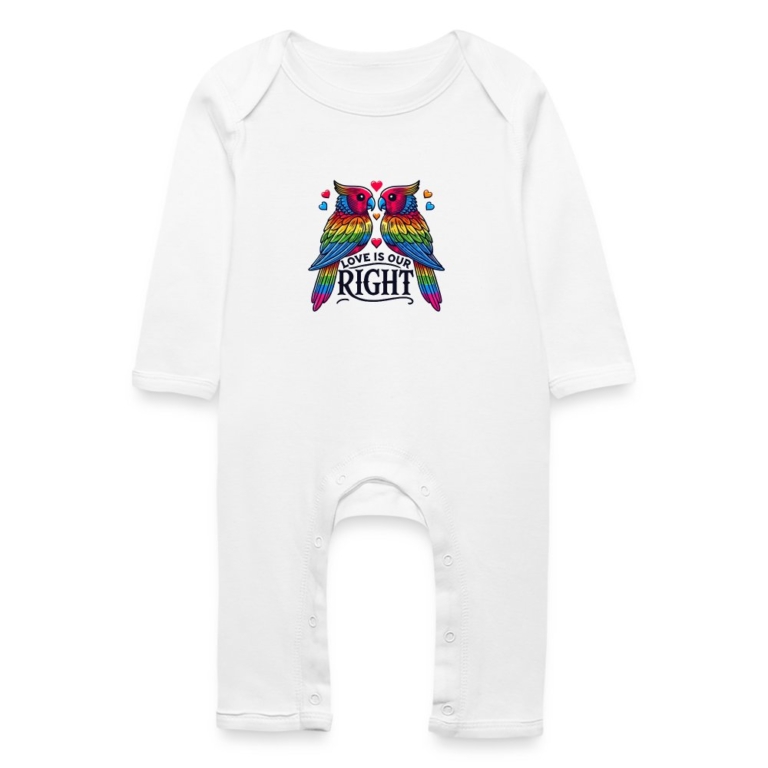 turteltauben-love-is-our-right-baby-bio-strampler-weiss