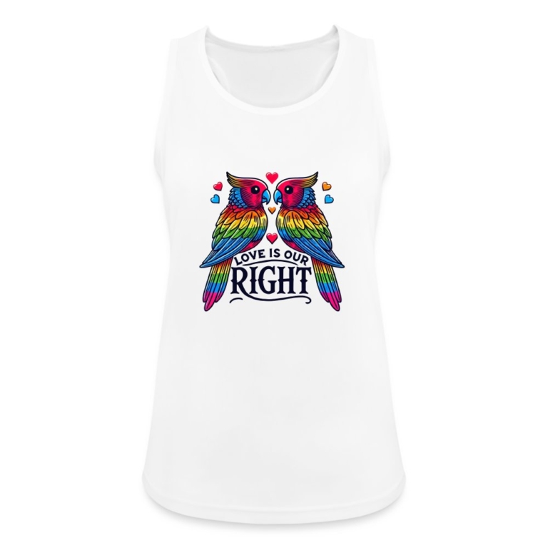turteltauben-love-is-our-right-frauen-tank-top-atmungsaktiv-weiss