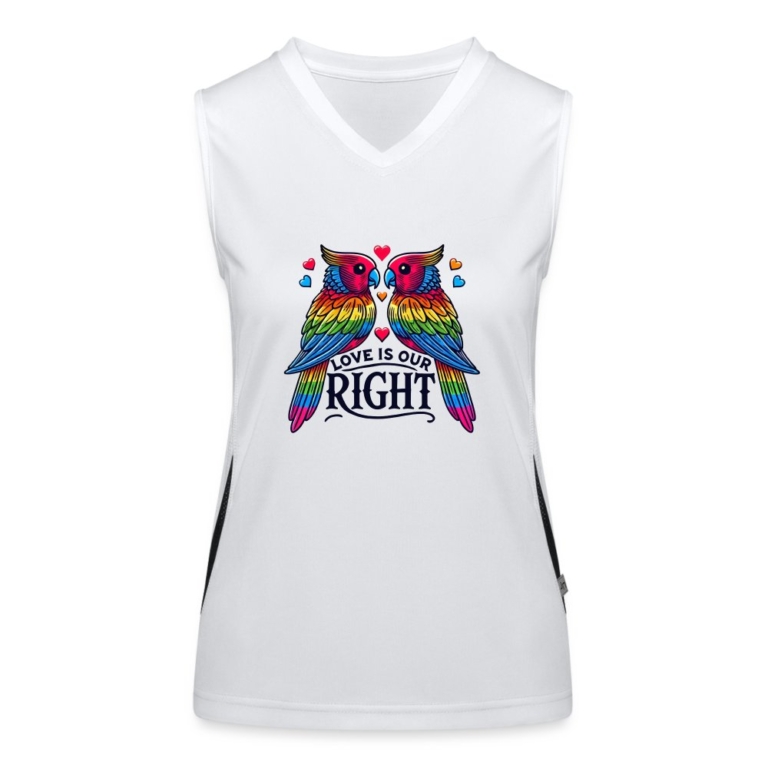 turteltauben-love-is-our-right-funktionelles-kontrast-tank-top-fuer-frauen-weiss-schwarz