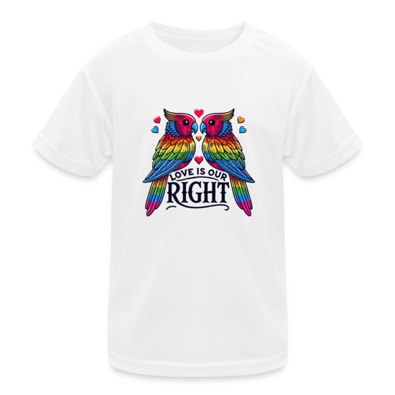 turteltauben-love-is-our-right-kinder-funktions-t-shirt-weiss