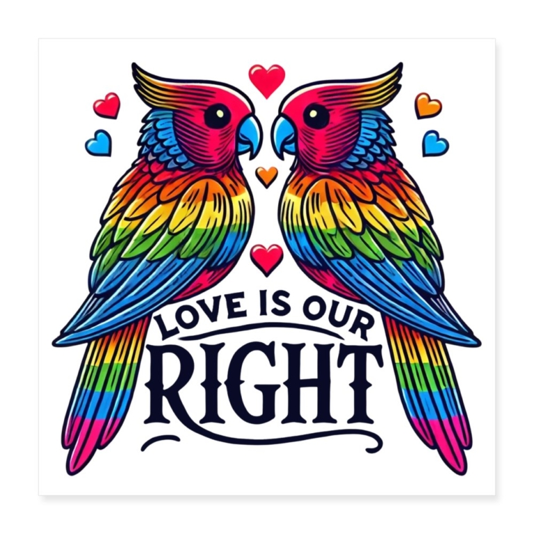 turteltauben-love-is-our-right-poster-40x40-cm-weiss