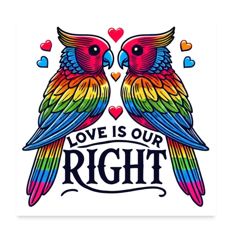 turteltauben-love-is-our-right-poster-60x60-cm-weiss