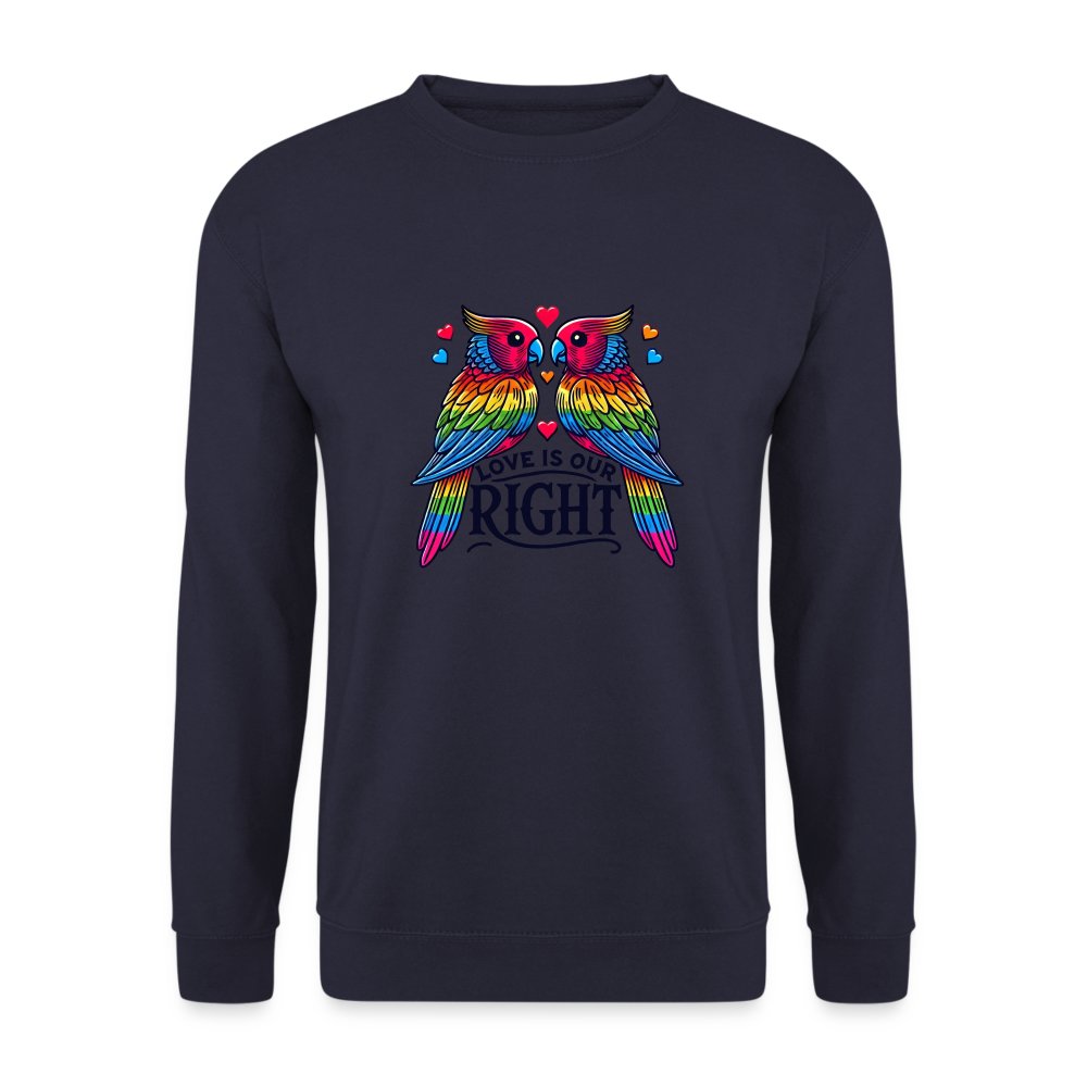 Turteltauben Love is Our Right - Unisex Pullover Navy
