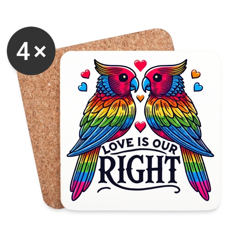 turteltauben-love-is-our-right-untersetzer-4er-set-weiss