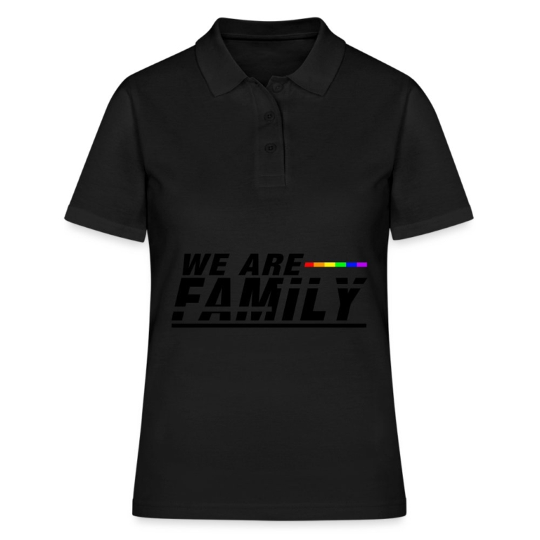 we-are-family-frauen-polo-shirt-schwarz