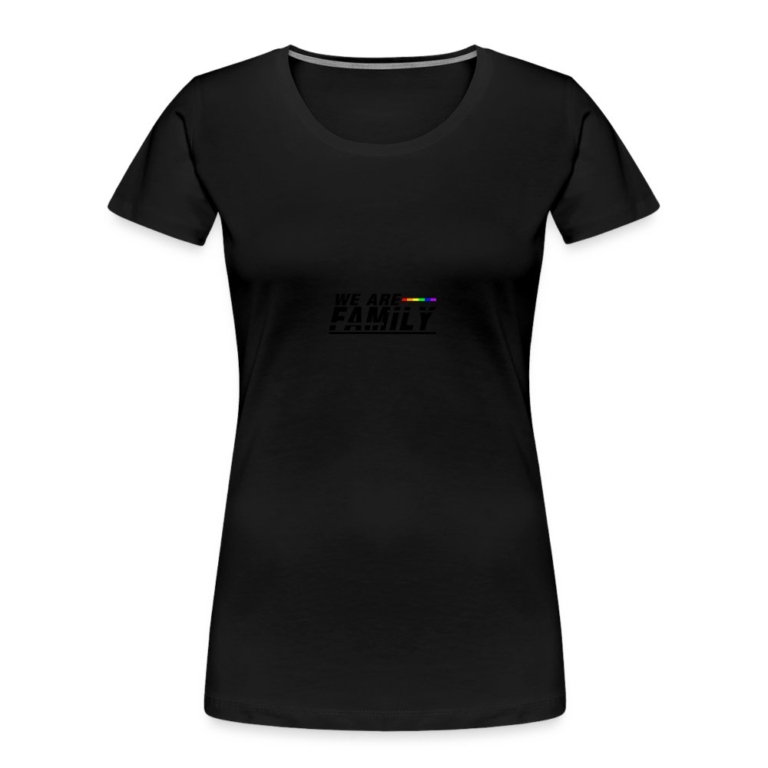 we-are-family-frauen-premium-bio-t-shirt-schwarz