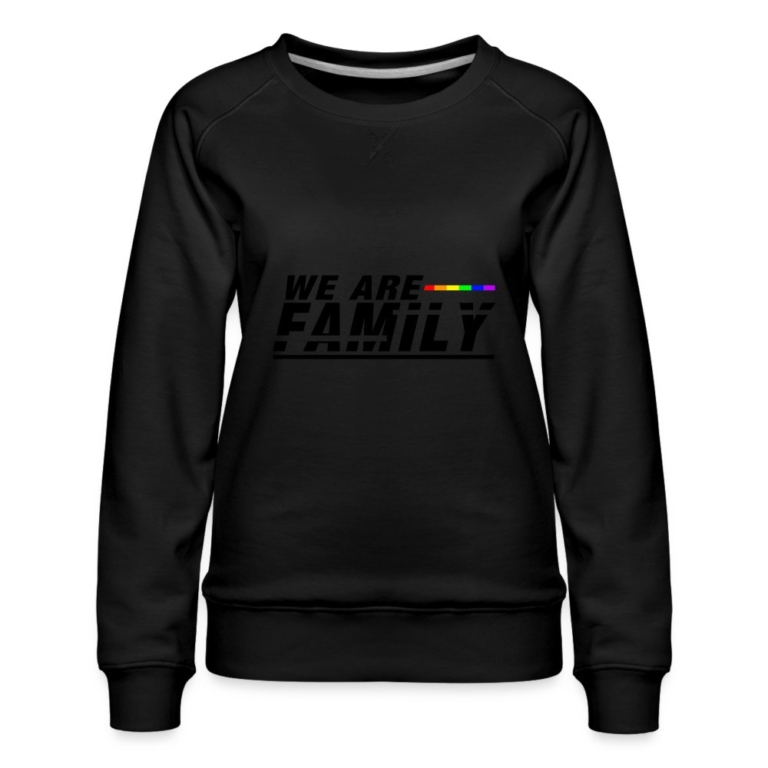we-are-family-frauen-premium-pullover-schwarz