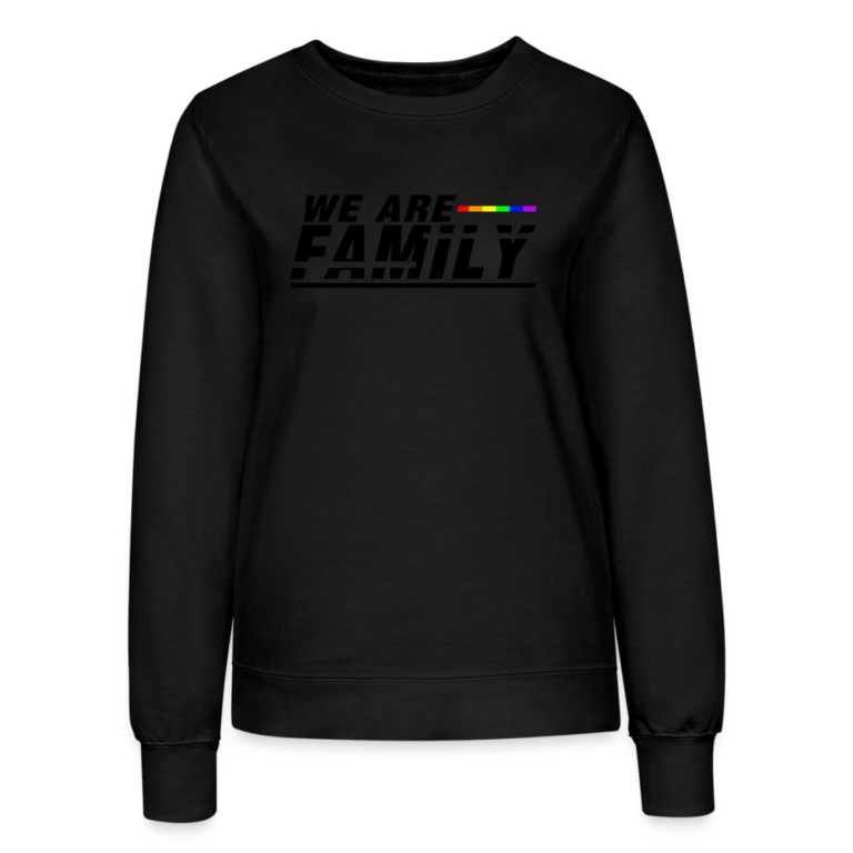 we-are-family-frauen-sweatshirt-schwarz