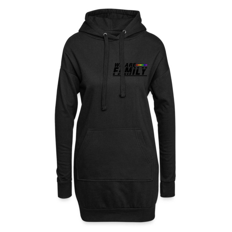 we-are-family-hoodie-kleid-schwarz