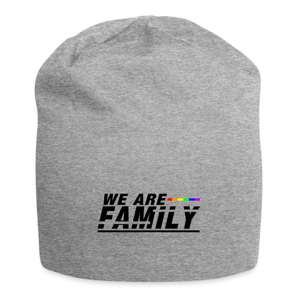 We are Family - Jersey-Beanie Grau meliert