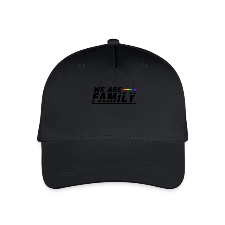 we-are-family-kinder-bio-basecap-schwarz