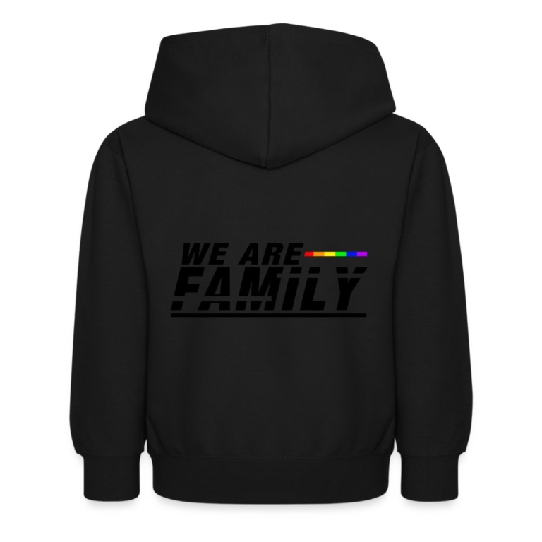 we-are-family-kinder-hoodie-schwarz