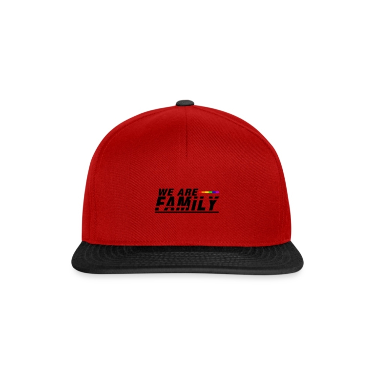 we-are-family-snapback-cap-rot-schwarz