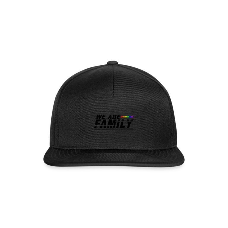 we-are-family-snapback-cap-schwarz-schwarz