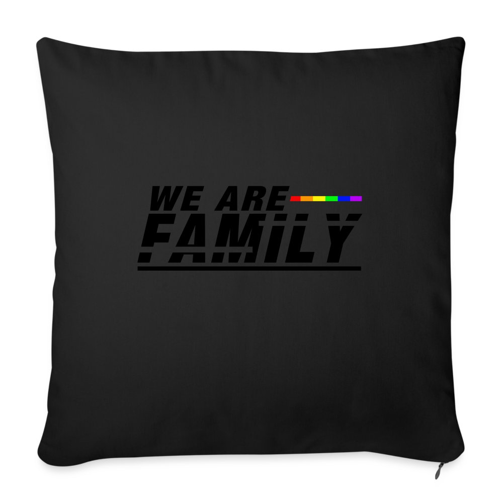 We are Family - Sofakissenbezug 45 x 45 cm Schwarz