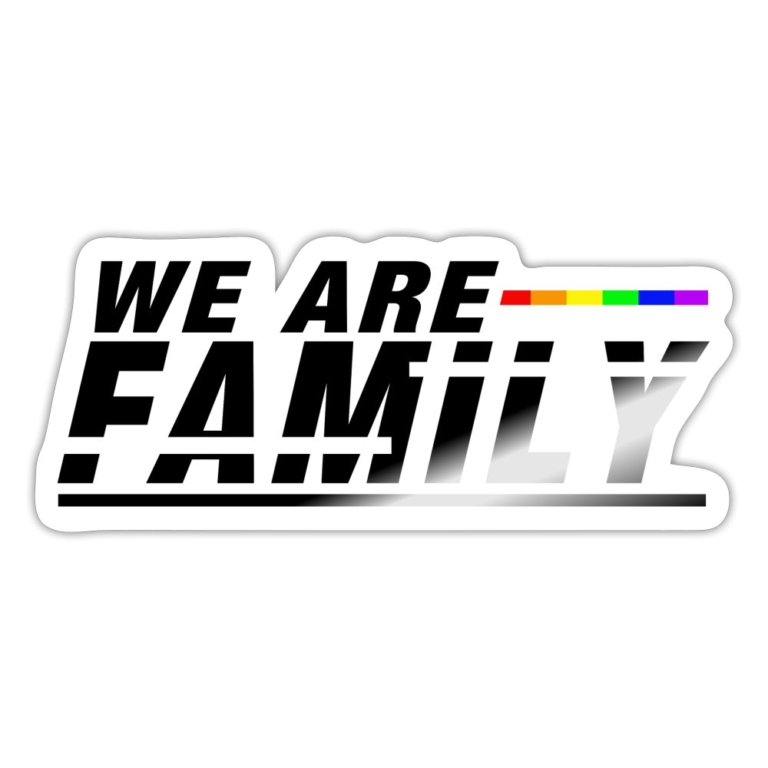 we-are-family-sticker-weiss-glaenzend