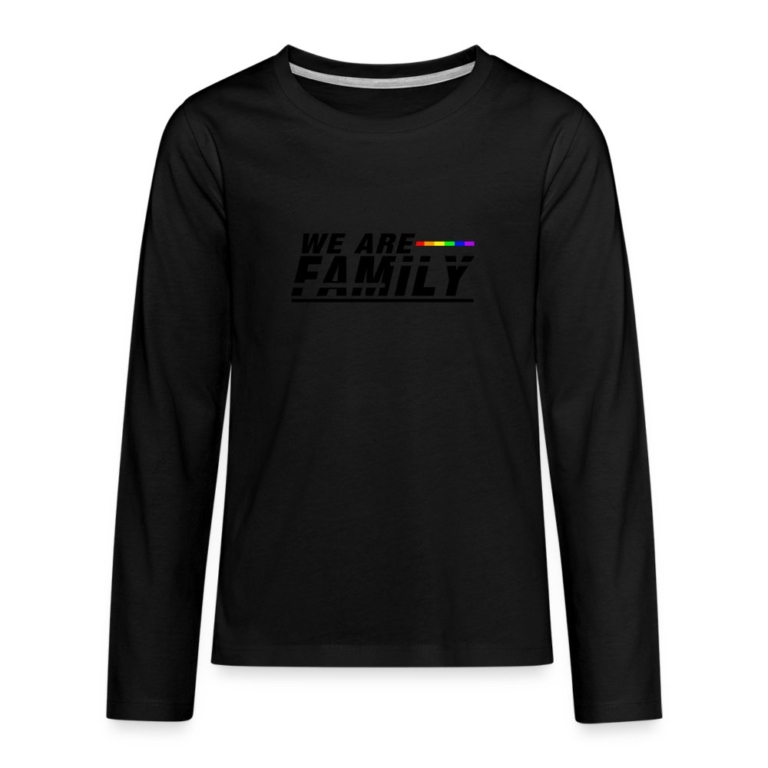 we-are-family-teenager-premium-langarmshirt-schwarz