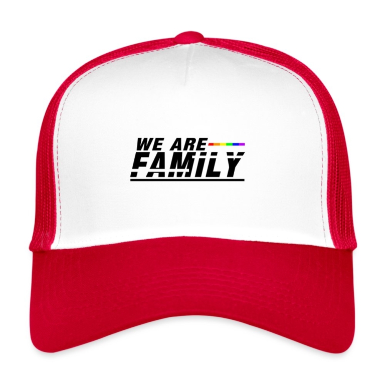 we-are-family-trucker-cap-weiss-rot