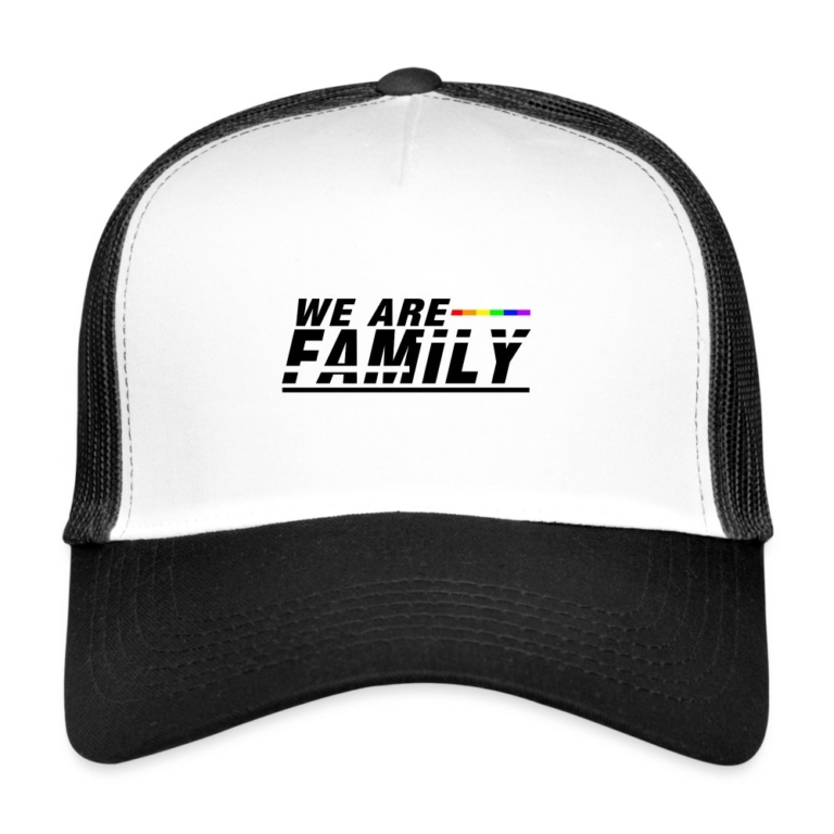 we-are-family-trucker-cap-weiss-schwarz