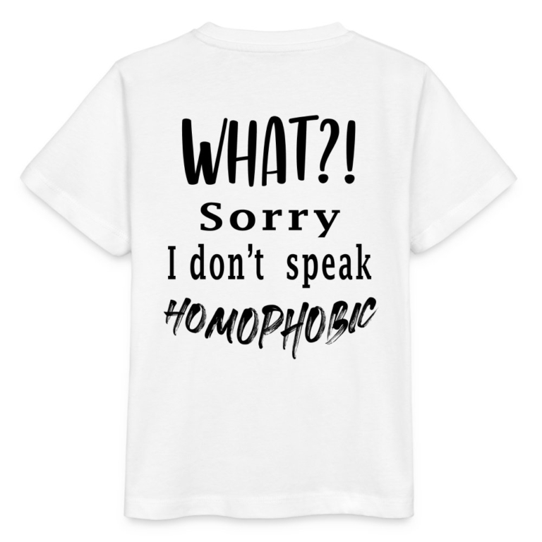 what-sorry-i-dont-speak-homophobic-stanleystella-kinder-t-shirt-mini-creator-weiss