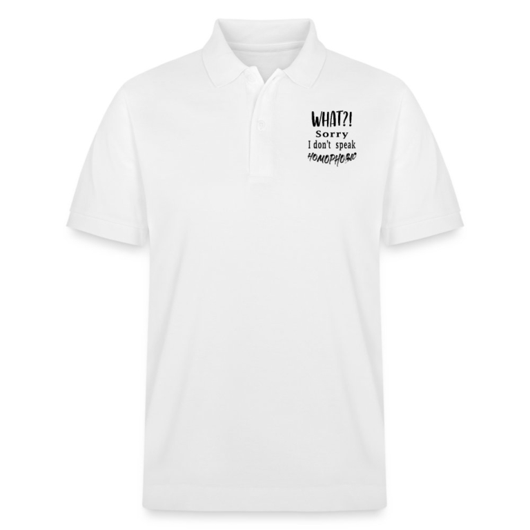 what-sorry-i-dont-speak-homophobic-stanleystella-unisex-bio-poloshirt-prepster-weiss