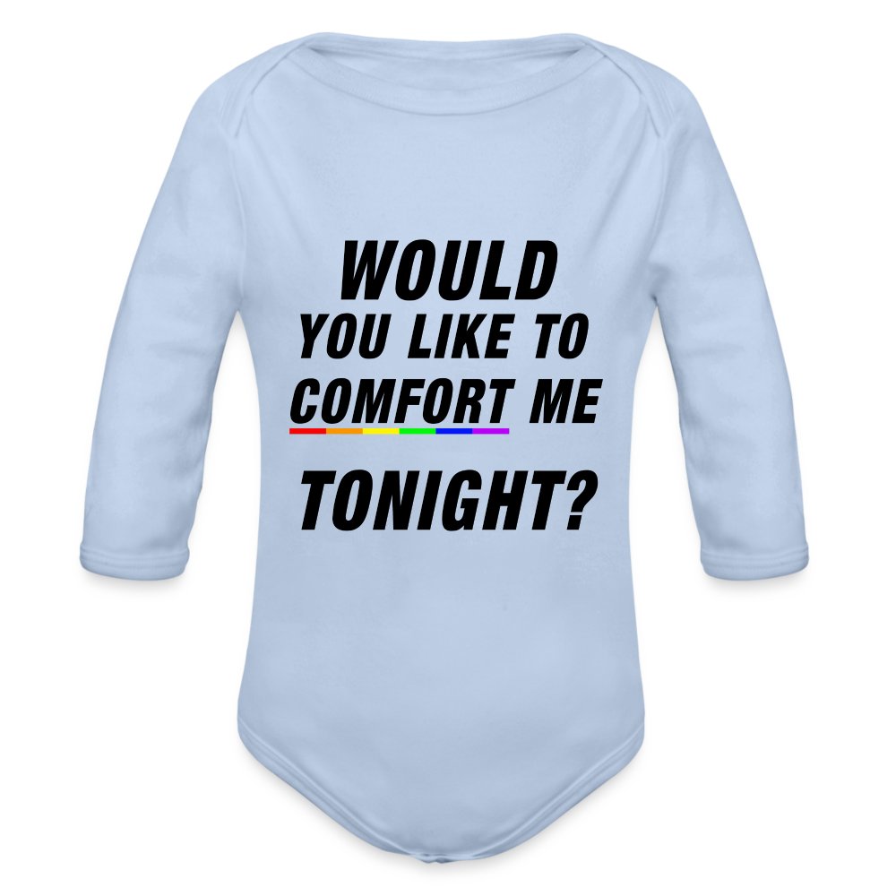 Would you like to comfort me tonight - Baby Bio-Langarm-Body Sky