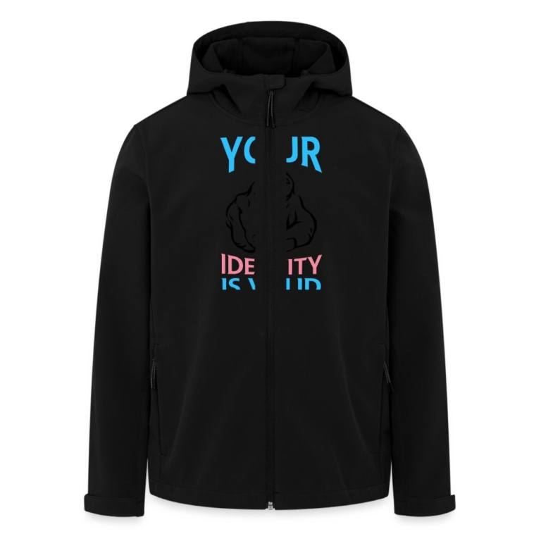 your-identity-is-valid-transgender-pride-stanleystella-maenner-recycled-softshell-jacke-discoverer-schwarz