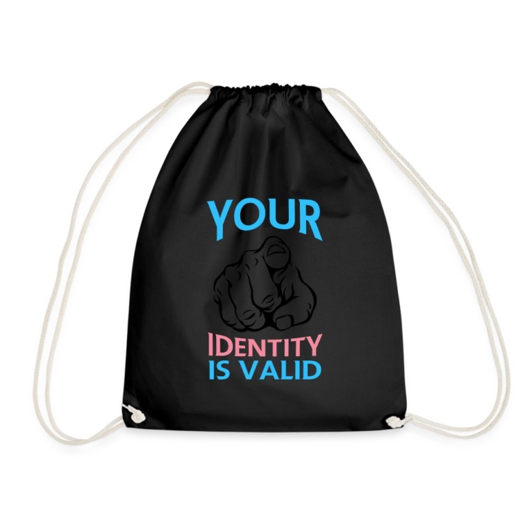 your-identity-is-valid-transgender-pride-turnbeutel-schwarz