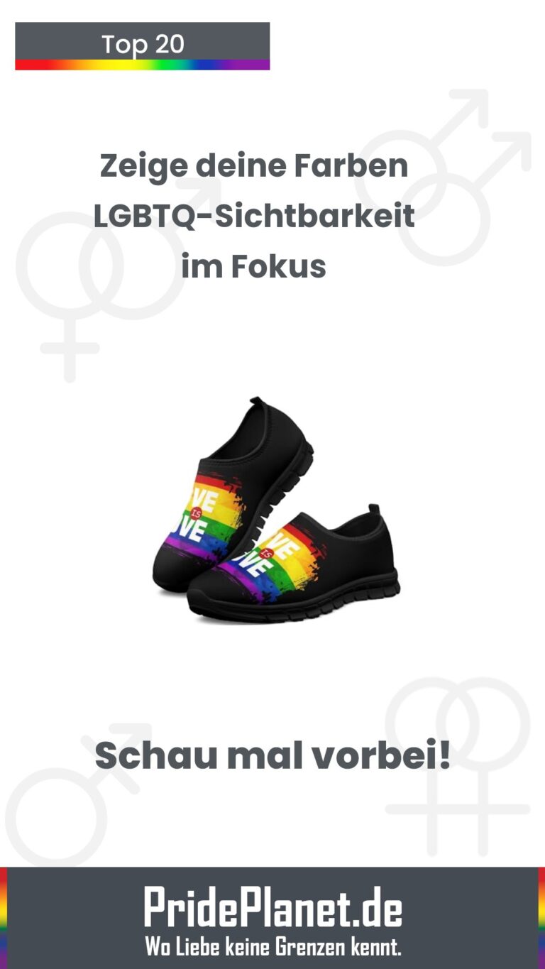 Bunte Pride-Shirts und Accessoires für LGBTQ-Sichtbarkeit