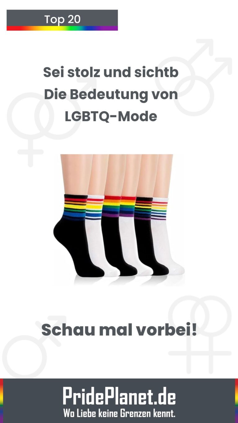 Vielfältige LGBTQ-Mode mit Pride-Shirts und Accessoires