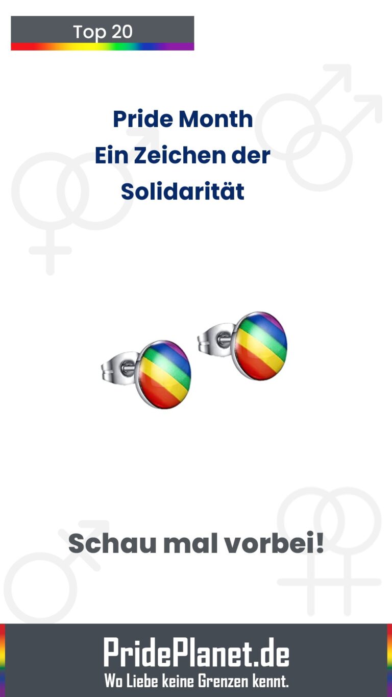 Bunte Pride-Fahne und Rucksack als Symbol der Solidarität