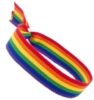 GOS Best Supplies LGTB Stoffarmband Regenbogen mehrfarbig Regenbogen Flagge LGTB Pride Gay Pride 1 Armband 32 cm x 1,5 cm Herren Damen Uni, Einheitsgröße