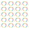 OPIURVY 20 Stück bunte Seilarmbänder Regenbogenarmbänder, Regenbogenarmbänder handgemachte Freundschaftsarmbänder Glücksarmbänder Damen Freundschaftsarmbänder