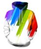 LAIDIPAS Unisex 3D-Hoodies für Herren und Damen, Grafik-Pullover, Kapuzen-Sweatshirt mit Taschen, Bxcai-Regenbogen, XX-Large
