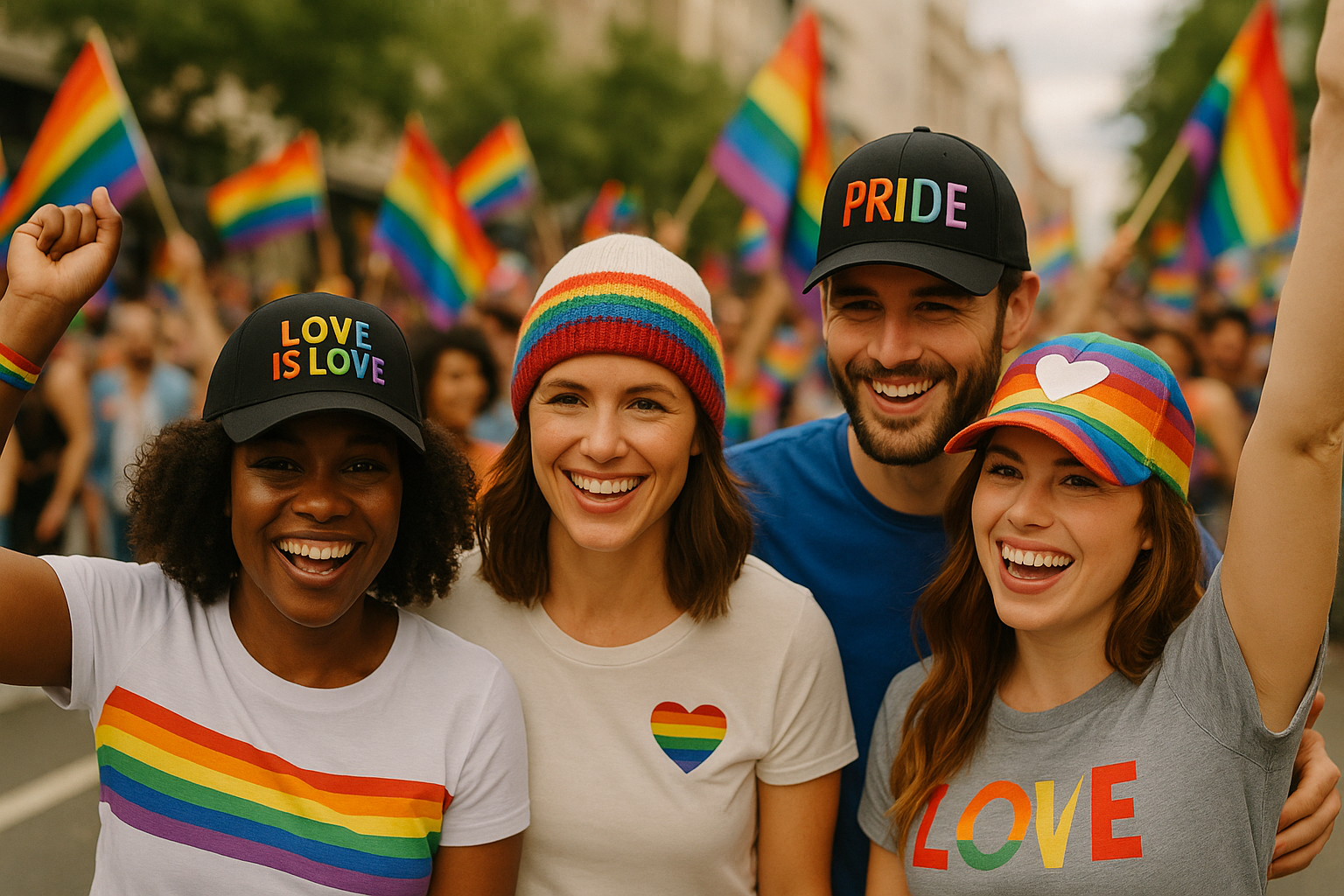 LGBTQ Caps & Mützen – Pride-Accessoires beim CSD