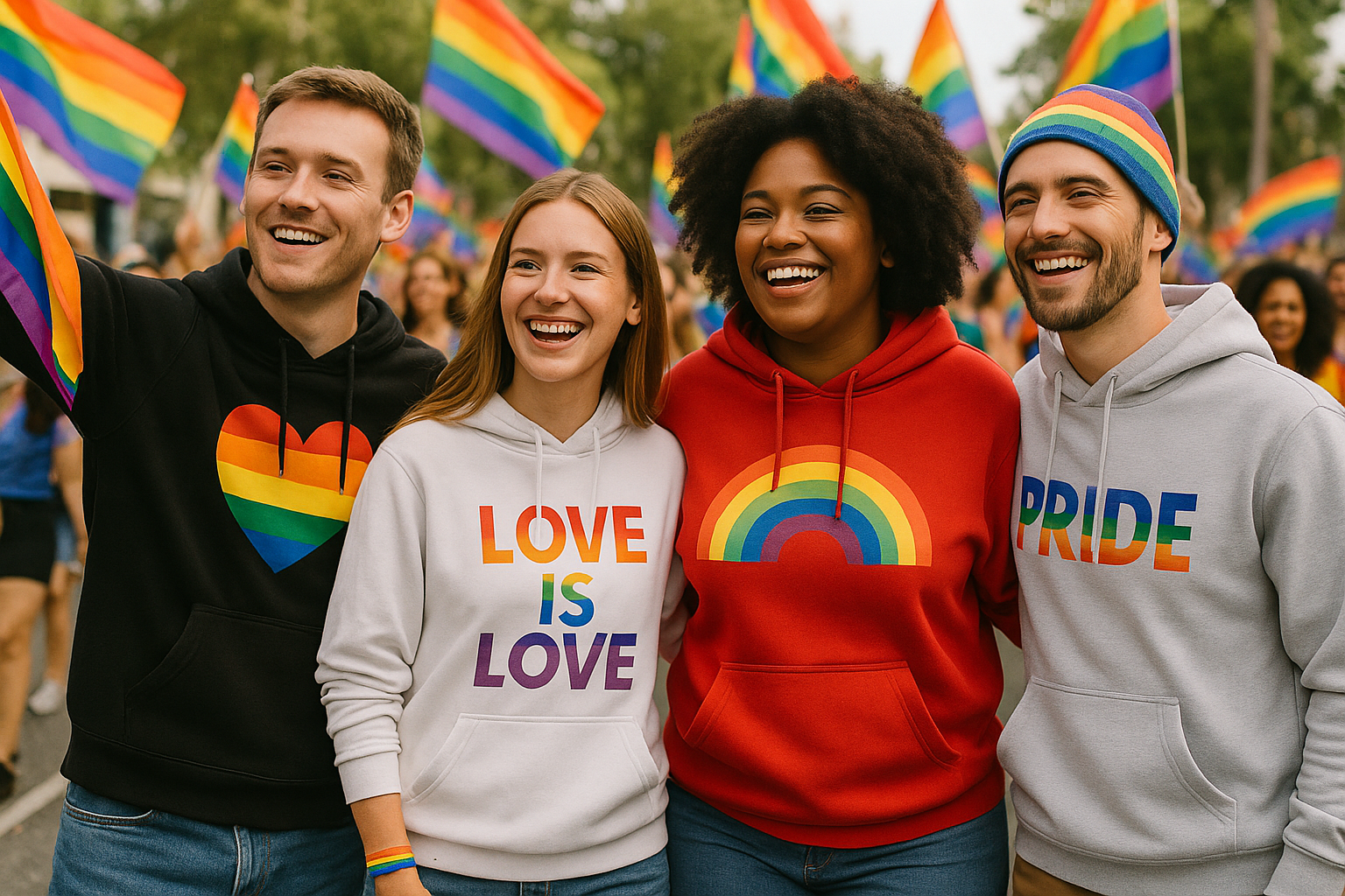 LGBTQ Hoodies & Pullover – Pride-Designs in Regenbogenfarben