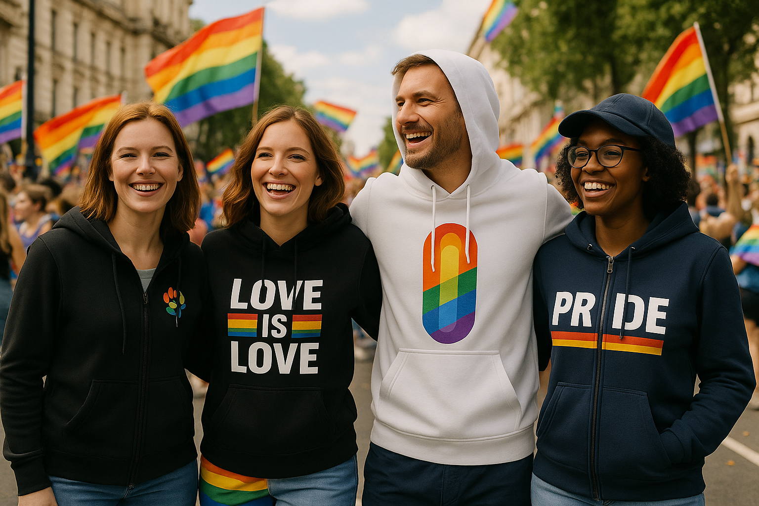 LGBTQ Jacken – Kapuzenjacken & Sweatjacken in Pride-Designs