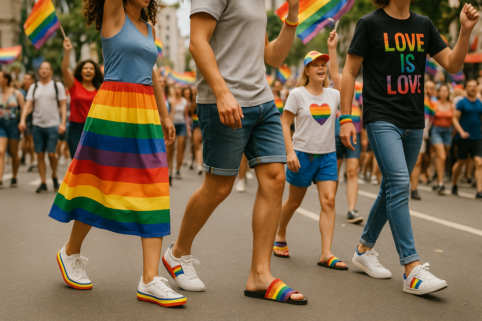 LGBTQ Schuhe & Badelatschen – Pride-Sneaker & Sandalen