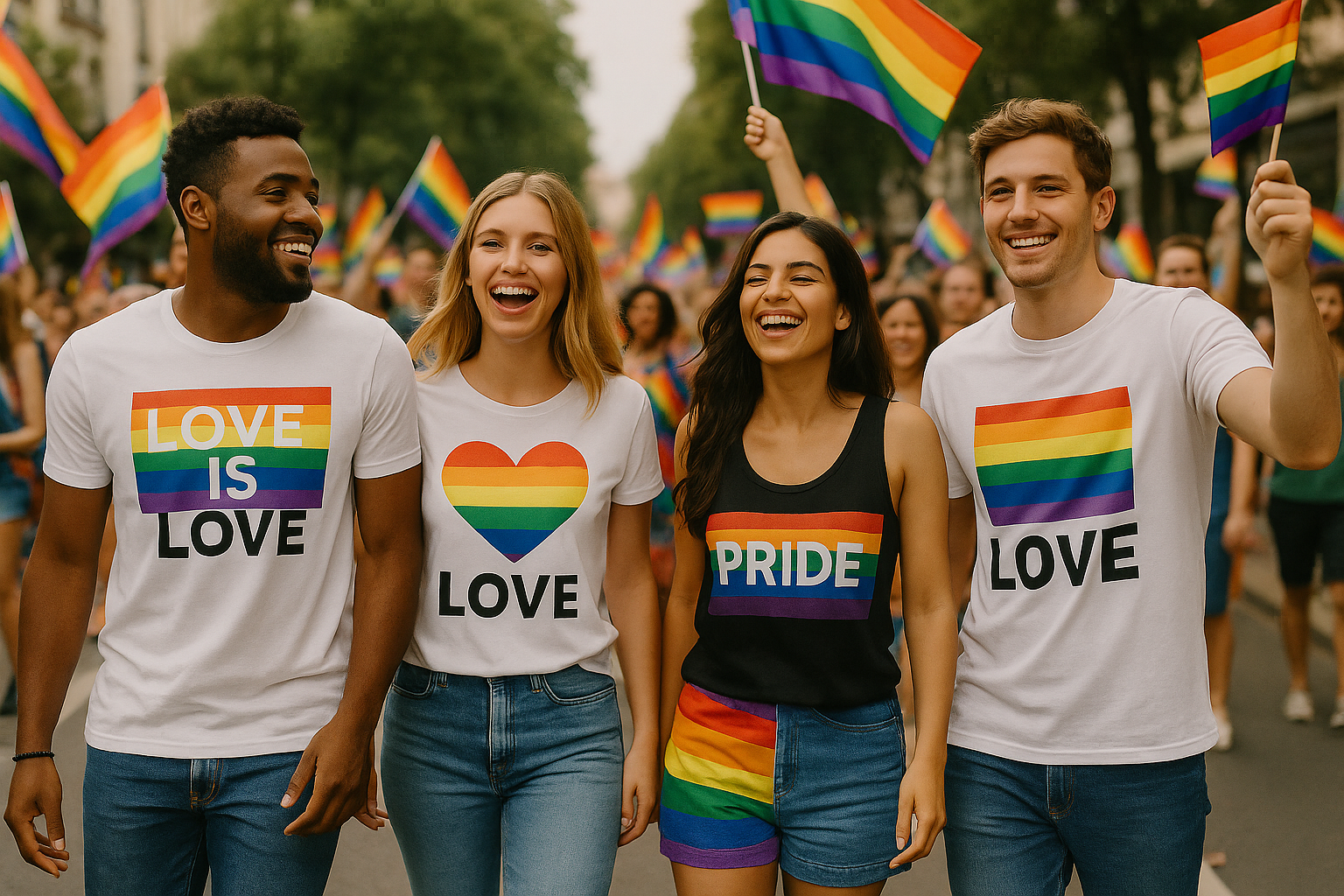LGBTQ Shirts & Tops – Pride-Mode in Regenbogenfarben