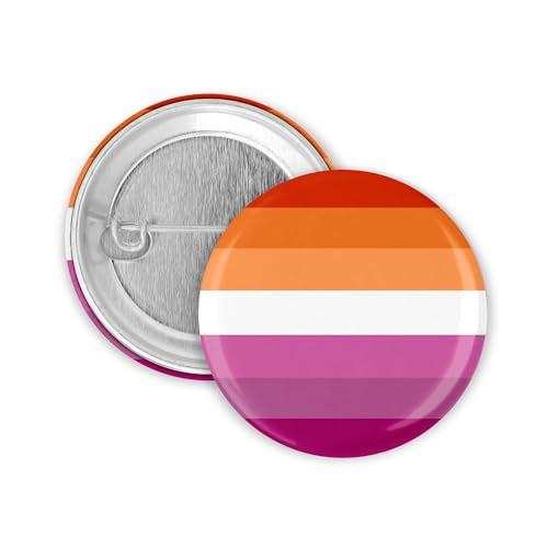 3x Neue Lesbian Flagge Button 25mm Pride CSD Lgbt Badge