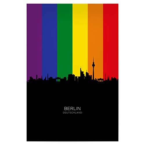 artboxONE Poster 30x20 cm Städte Berlin Germany Skyline Pride - Bild Berlin bunt Cityscape