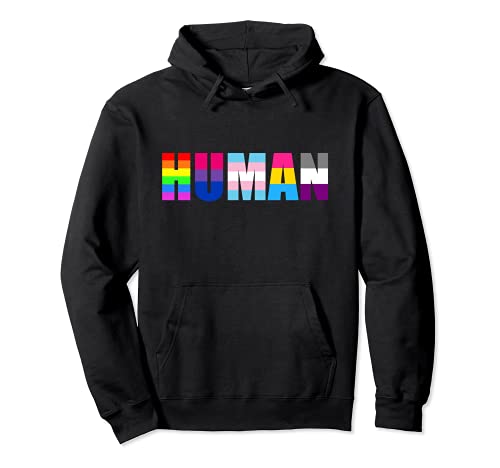 Human - Regenbogen LGBT CSD Pullover Hoodie