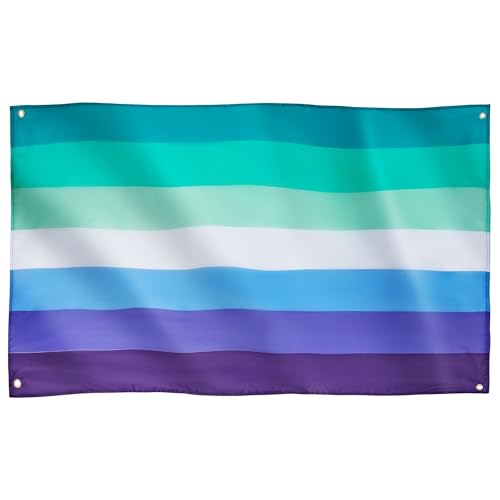 Runesol Vincian Pride Flagge, Schwulen-Fahne, 4 Ösen, eine in jeder Ecke, LGBTQ+, Parade, Festival, Party, Karneval, Premium Fahnen für draußen und drinnen, satte Farben